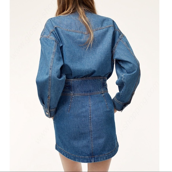 Wilfred Free Denim Button Down Shacket - Picture 3 of 11